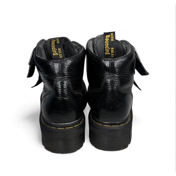 Dr Martens Doc Martens Devon Heart Platform Boots Ankle Black Leather Women 10 - Picture 7 of 10